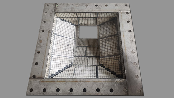 开闭器内衬三合一陶瓷硫化板施工案例